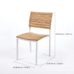 Laguna Teak Armless Chair thumbnail 6