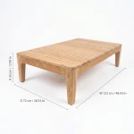 Teak Coffee Table Rectangular thumbnail 4