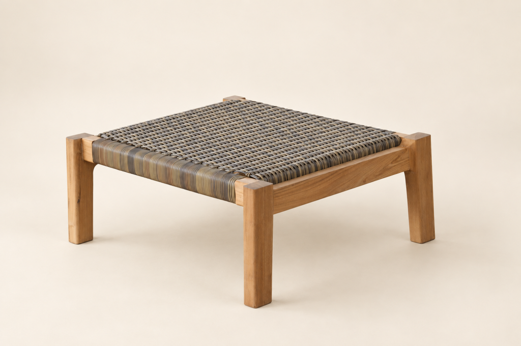 Mesa Teak Ottoman