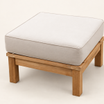 Pavillion Teak Ottoman thumbnail 1